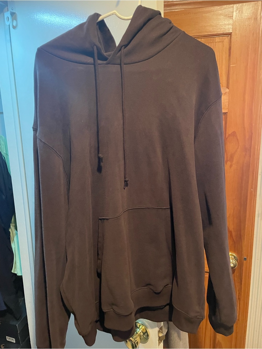 Gap Men’s Pullover Brown Hooded Sweatshirt Size XL
